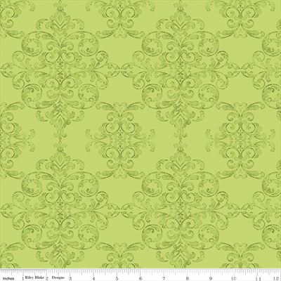 Lucy June- Damask- Lime